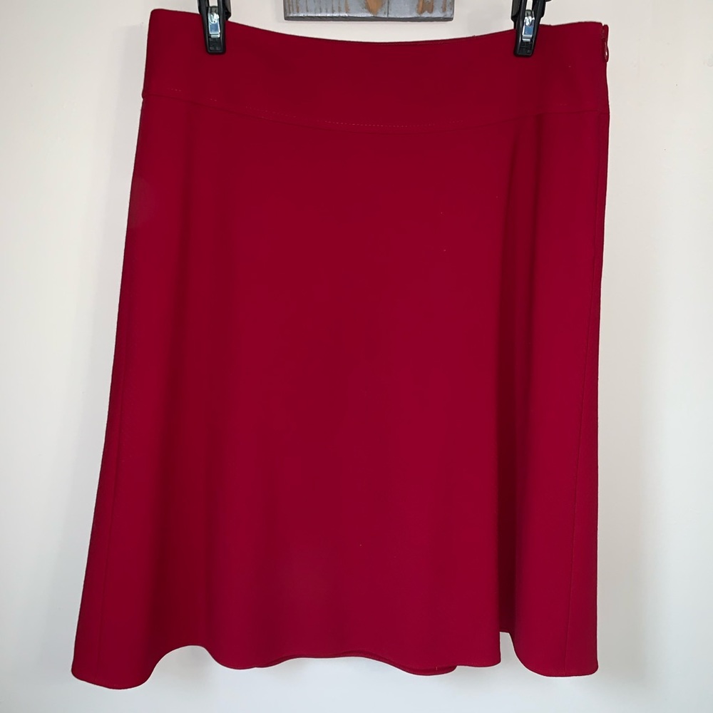 Ann Taylor Loft Red Skirt